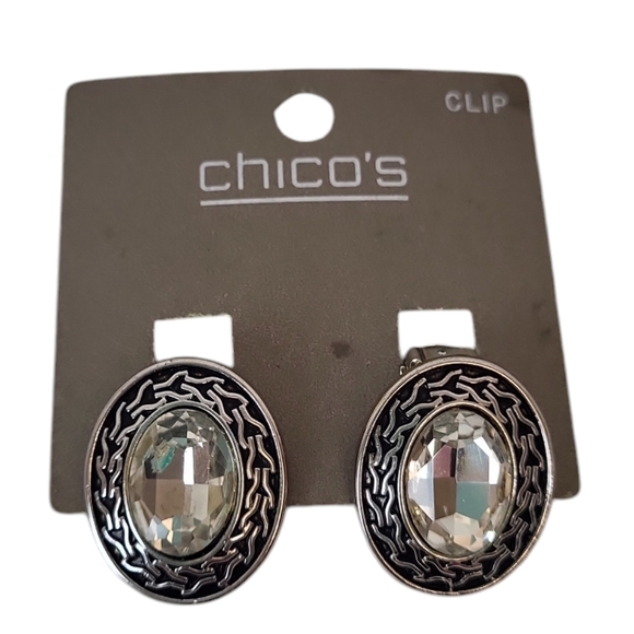 Chicos Serra Crystal Earrings - Picture 1 of 2